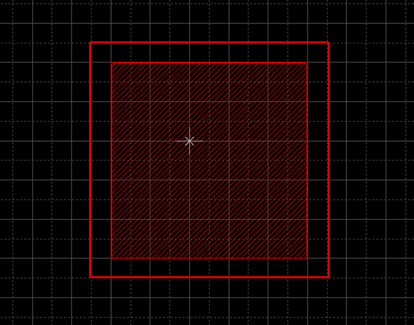 プリント基板cad カットアウトの作図