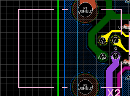 プリント基板cad 型抜き シルクカット